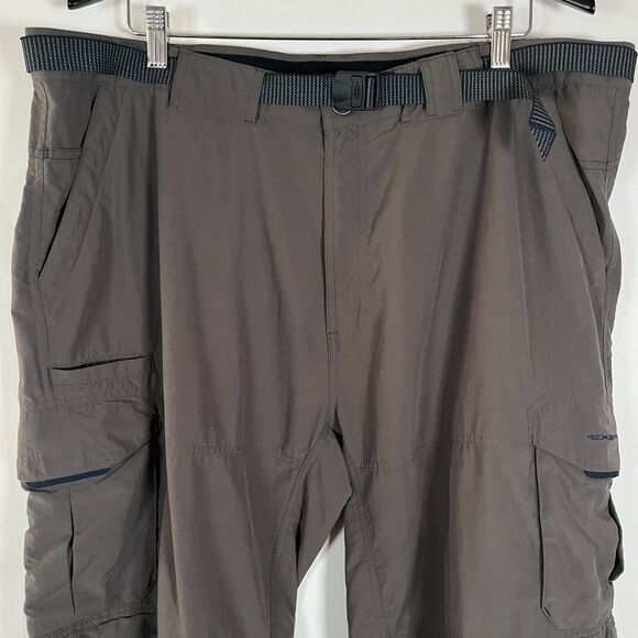 Exofficio Pants Men's XL Convertible Cargo Hiking Belted Outdoors Gray - Picture 1 of 15